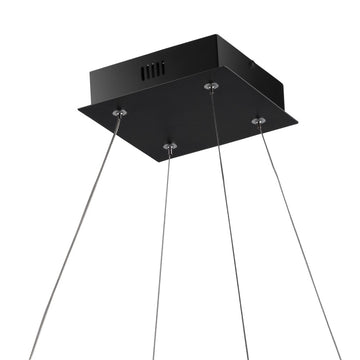 Baxter Modern Contemporary Aluminum Integrated LED Hoop Pendant - JONATHAN Y